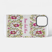 tekst, Peonies Pattern, William Morris iPhone Hoesje (Achterkant horizontaal)