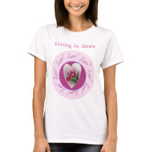 Tekst personaliseren | Floral Love Circle T-Shirt