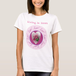 Tekst personaliseren | Floral Love Circle T-Shirt