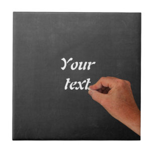 Tekst personaliseren tegeltje