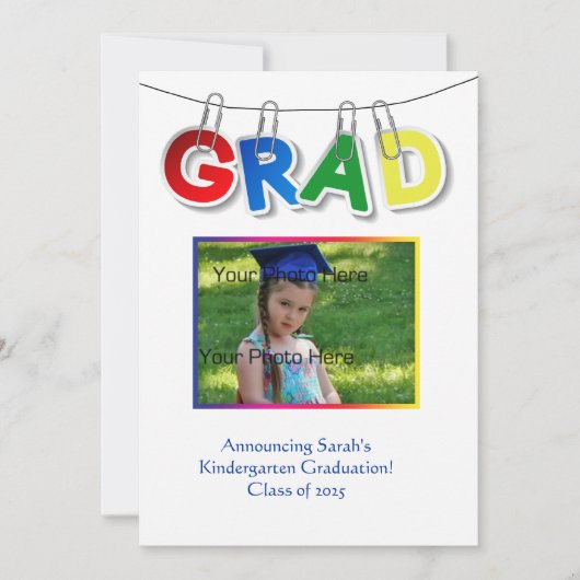 Tekst primaire Afstudeerder Foto Aankondiging (Voorkant)