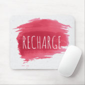 Tekst RECHTEREN op rode verf Muismat (Met muis)