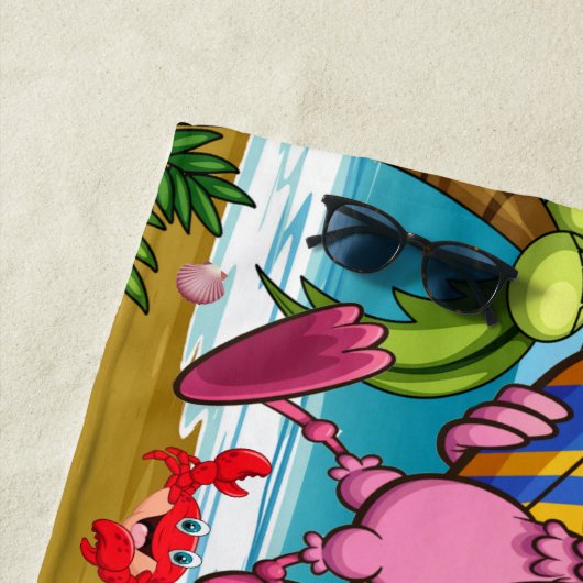 TEKST SCÈNE AAN HET STRAND IS TE SCHATTIG STRANDLAKEN (In situ)