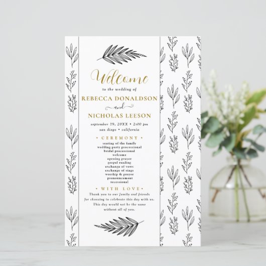 Tekst Script Minimale Huwelijksprogramma (Staand voorkant)