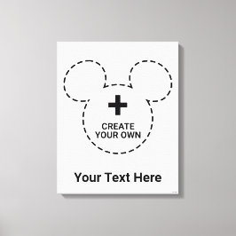 Tekst Sjabloon Canvas Afdruk