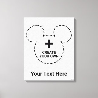 Tekst Sjabloon Canvas Afdruk