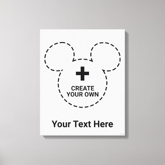 Tekst Sjabloon Canvas Afdruk (Voorkant)