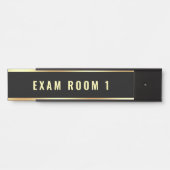  tekst Sjabloon examenkamer zwart goud Deurbordje (Voorkant)