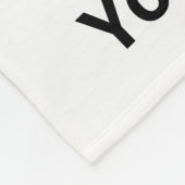 Tekst Sjabloon Fleece Deken (Hoek)