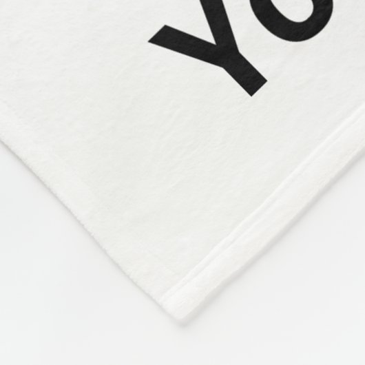 Tekst Sjabloon Fleece Deken (Hoek)