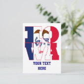 Tekst staatsvlag Iowa Briefkaart (Staand voorkant)