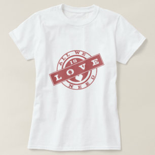 Tekst stempel T-shirt - alles wat we nodig hebben
