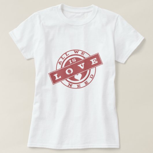 Tekst stempel T-shirt - alles wat we nodig hebben  (Design voorkant)
