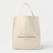 tekst stijlvol script moderne trendy tote bag (Voorkant)
