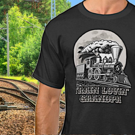 Tekst  stoomtrein wijzigen Omheining T-shirt