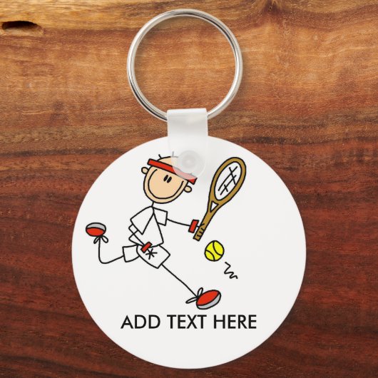 Tekst tennisSleutelhanger toevoegen Sleutelhanger (Voorkant)