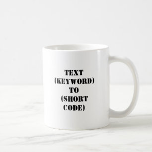 TEKST (TOETSENWOORD) AAN (KORTE CODE) KOFFIEMOK