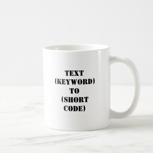 TEKST (TOETSENWOORD) AAN (KORTE CODE) KOFFIEMOK (Rechts)