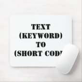 TEKST (TOETSENWOORD) AAN (KORTE CODE) MUISMAT (Met muis)