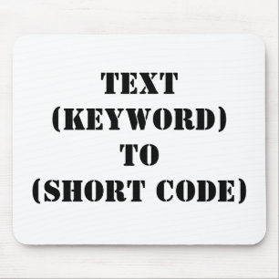 TEKST (TOETSENWOORD) AAN (KORTE CODE) MUISMAT