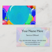 Tekst toevoegen aan ballon visitekaartje (Voorkant / Achterkant)