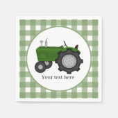 Tekst toevoegen aan land-trekkerpartij servet (Voorkant)