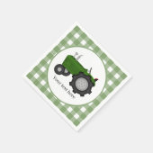 Tekst toevoegen aan land-trekkerpartij servet (Hoek)