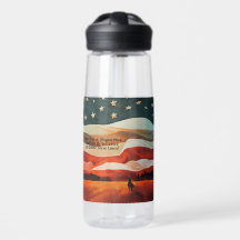 Tekst toevoegen - Cowboy die in de Vlaggenzonsonde