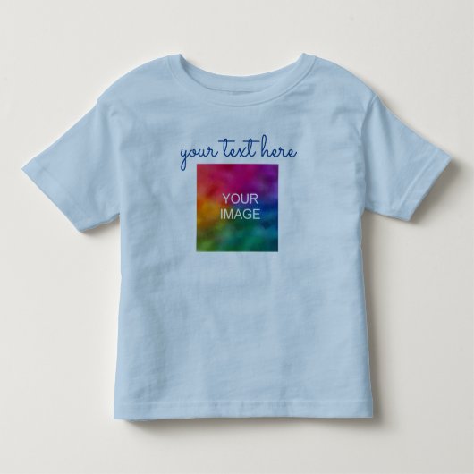 Tekst Toevoegen Foto Uploaden Dubbelzijdige Afdruk Kinder Shirts (Voorkant)