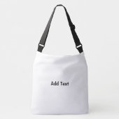 Tekst toevoegen Gedrukte zwarte tekst Trouwfeest W Crossbody Tas (Voorkant)