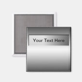 Tekst toevoegen Metal Bord Look Magnet (Voorkant / Achterkant)