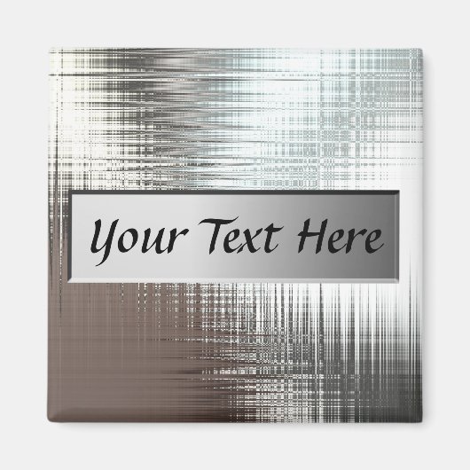Tekst toevoegen Metal Bord Magnet (Voorkant)