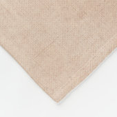 Tekst toevoegen Naam Boho Rainbow Heart Soft Brown Fleece Deken (Hoek)