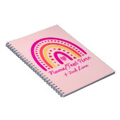 Tekst toevoegen naam wijzigen Boho Rainbow harten  Notitieboek (Rechterzijde)