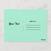 TEKST TOEVOEGEN  Retro Bowling Bowl Night Event Briefkaart (Achterkant)