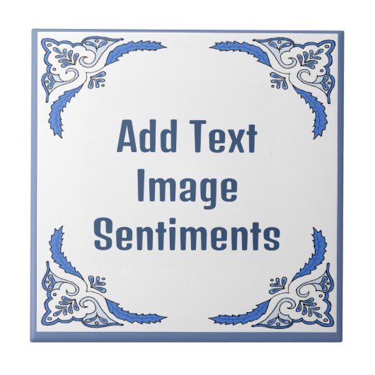 Tekst toevoegen Tegel, Nederlandse look, personali Tegeltje (Voorkant)