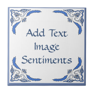 Tekst toevoegen Tegel, Nederlandse look, personali Tegeltje