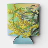 Tekst toevoegen Wattle & Gum Leaves Aussie Stubby Blikjeskoeler (Voorkant)