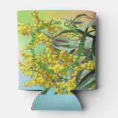 Tekst toevoegen Wattle & Gum Leaves Aussie Stubby Blikjeskoeler (Achterkant)