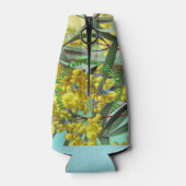 Tekst toevoegen Wattle & Gum Leaves Aussie Stubby Flesjeskoeler (Achterkant)