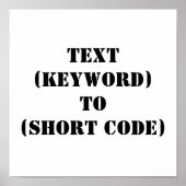 TEKST (TREFWOORD) NAAR (KORTE CODE) POSTER (Voorkant)