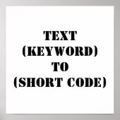 TEKST (TREFWOORD) NAAR (KORTE CODE) POSTER (Voorkant)