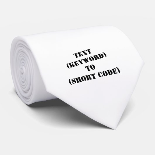 TEKST (TREFWOORD) NAAR (KORTE CODE) STROPDAS (Opgerold)