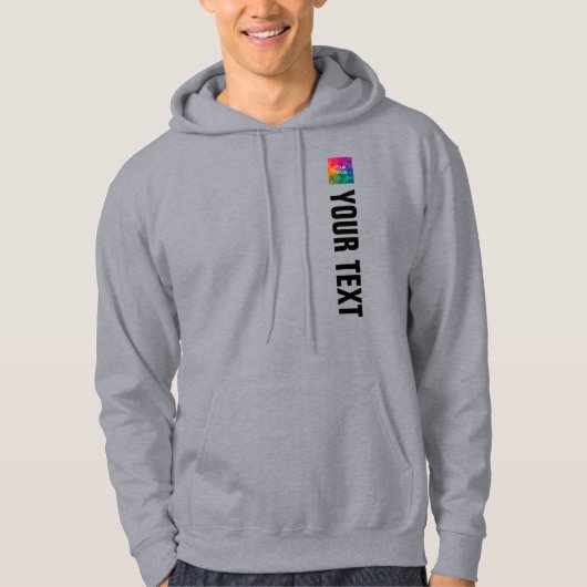Tekst uploaden Afbeelding Sjabloon Heren Modern Tr Hoodie (Voorkant)