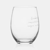 Tekst van aangepast citaatgedicht wijnglas zonder voet (Rechts)