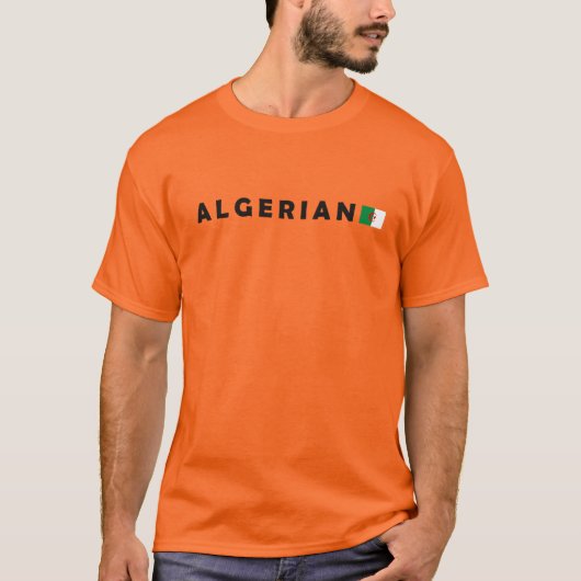 Tekst van de Algerijnse vlag T-shirt (Voorkant)