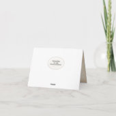 Tekst van de BEDANKT op het strand (Achterkant)