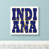 Tekst van de Indiase staatsvlag Canvas Afdruk (Insitu (Houten vloer))