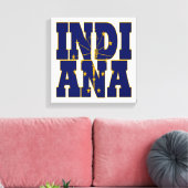 Tekst van de Indiase staatsvlag Canvas Afdruk (Insitu (Woonkamer))
