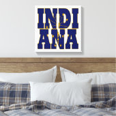 Tekst van de Indiase staatsvlag Canvas Afdruk (Insitu (Slaapkamer))